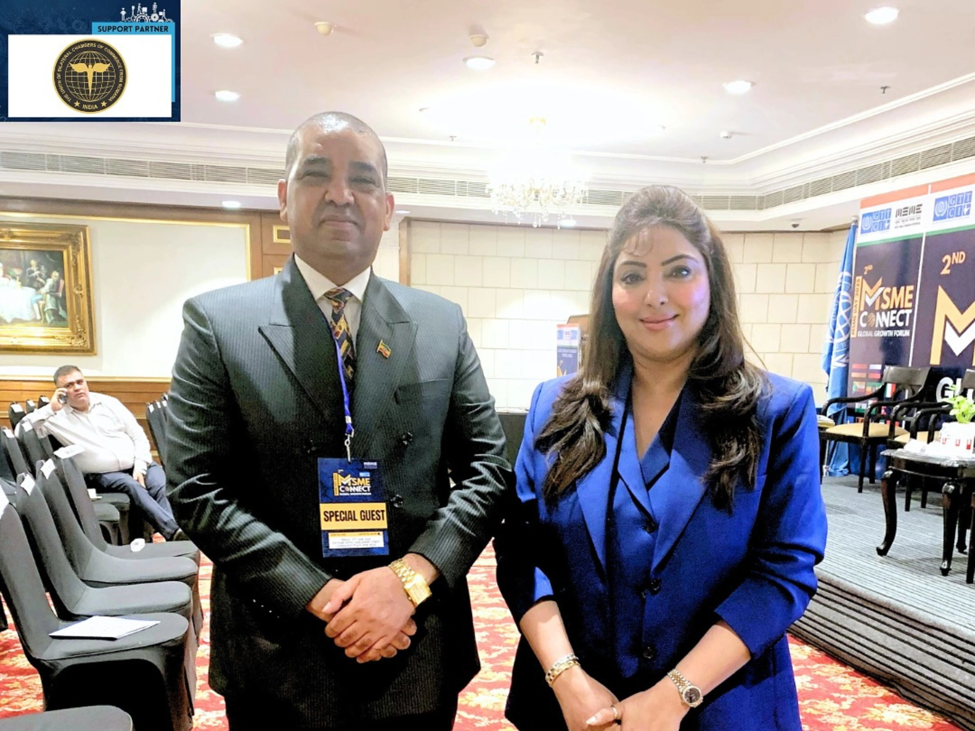 Ms. Shiva Munjal joined Mr. Gebru Teklay at the 2nd MSME Connect – Global Growth Forum, marking a step forward in India–Africa–Romania MSME cooperation.